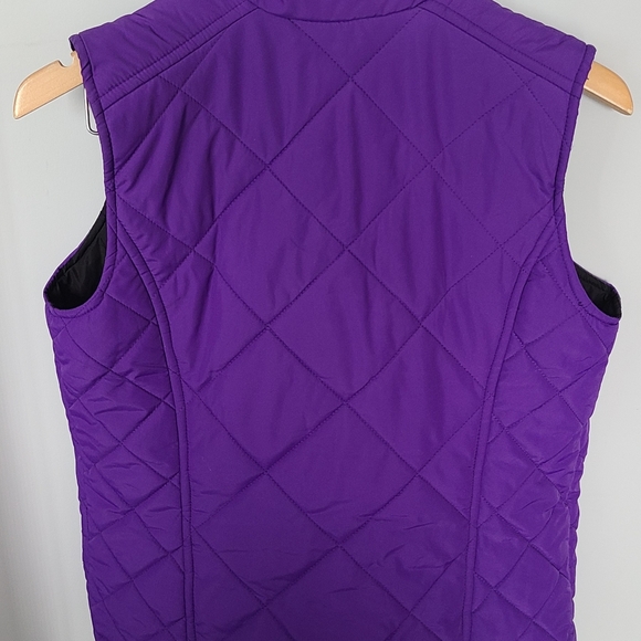 Ralph Lauren Womens M Purple Quilted Puffer Vest - Picture 4 of 5